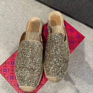 ✨Tory Burch Max Glitter Espadrille Slide 🥂